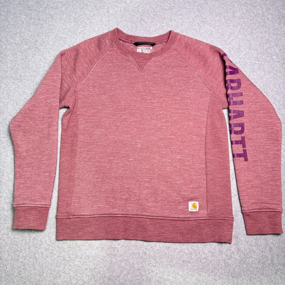 Carhartt Women's Logo Crewneck Sweatshirt Medium 8-10